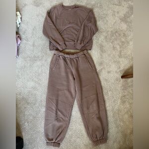 Abercrombie & Fitch Taupe Soft A&F Sweatsuit